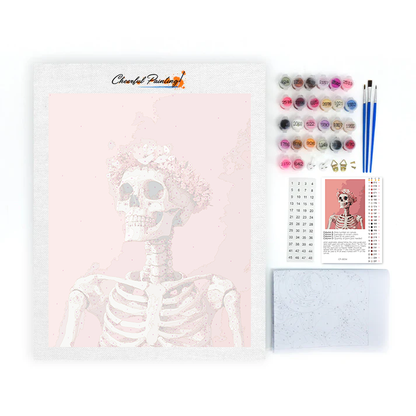 Flower and Skull - Paint by Numbers