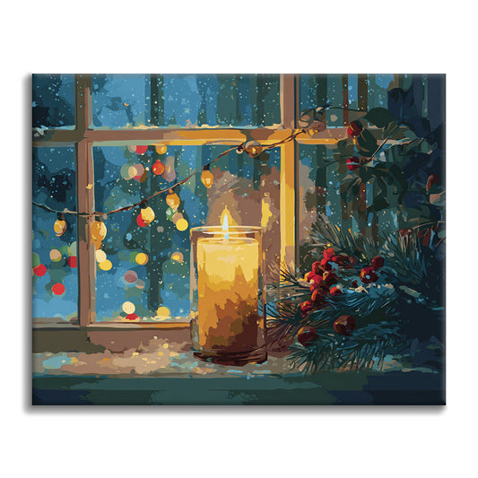 Christmas candlelight - Paint by Numbers