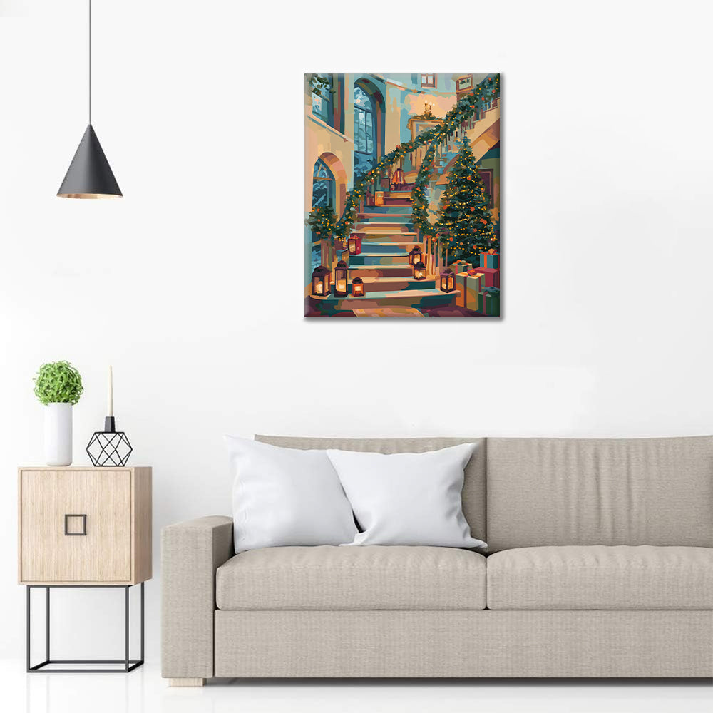 Christmas Cottage - Paint by Numbers