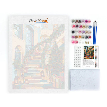 Christmas Cottage - Paint by Numbers