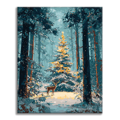 Christmas Forest - Paint by Numbers