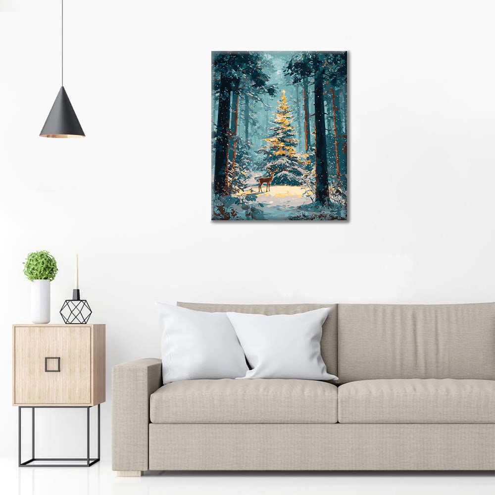Christmas Forest - Paint by Numbers
