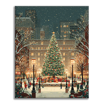 Christmas Square - Paint by Numbers