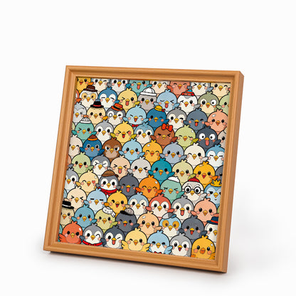Birds - Wooden Coloring Puzzle