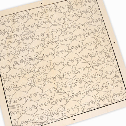 Birds - Wooden Coloring Puzzle