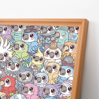 Budgerigar - Wooden Coloring Puzzle