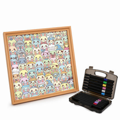 Bunny - Wooden Coloring Puzzle