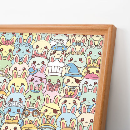 Bunny - Wooden Coloring Puzzle