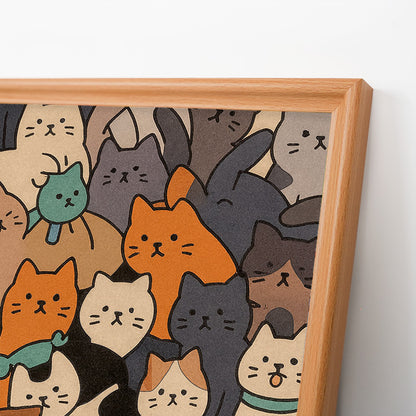 Cats - Wooden Coloring Puzzle