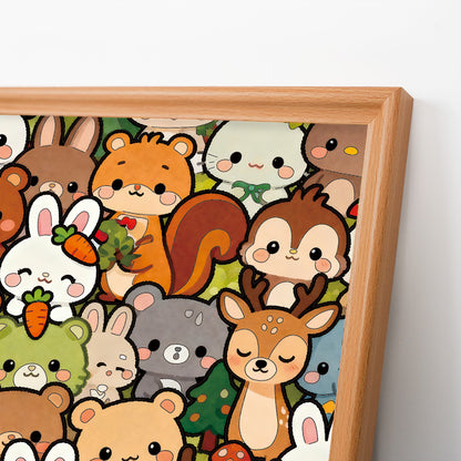 Forest Crew - Wooden Coloring Puzzle