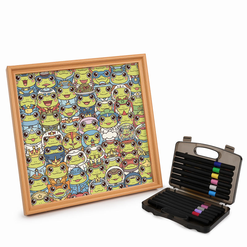 Frog - Wooden Coloring Puzzle