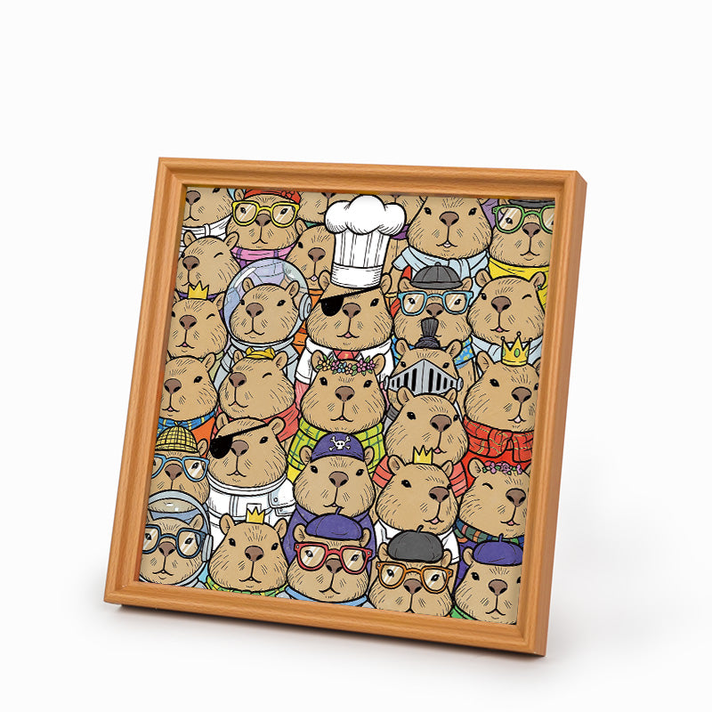 Hamster - Wooden Coloring Puzzle