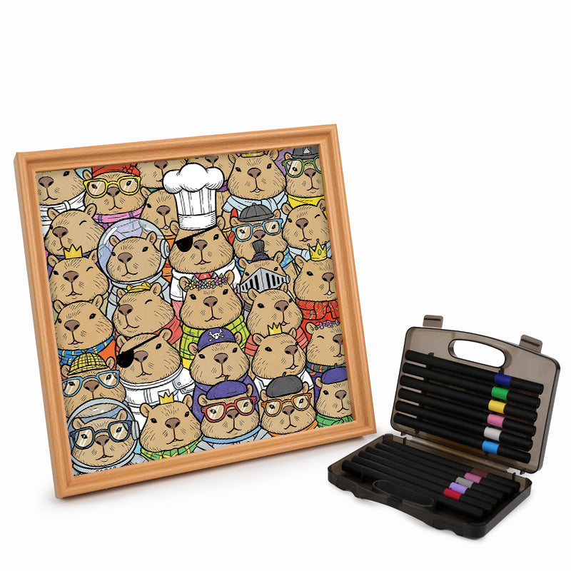 Hamster - Wooden Coloring Puzzle