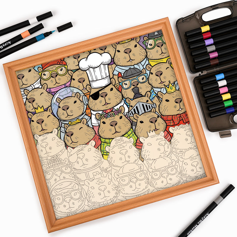 Hamster - Wooden Coloring Puzzle