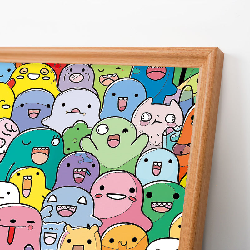 Mischief Monsters - Wooden Coloring Puzzle
