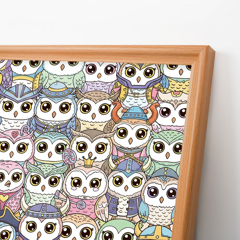 Owl - Wooden Coloring Puzzle