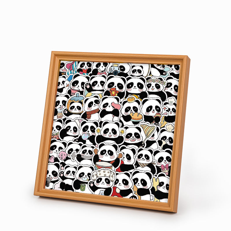Panda III - Wooden Coloring Puzzle