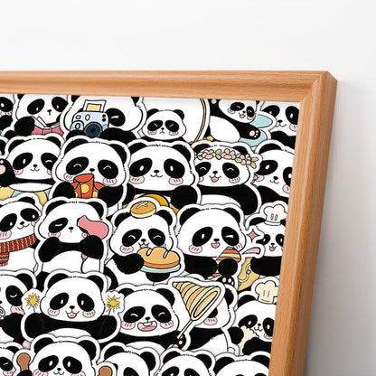 Panda III - Wooden Coloring Puzzle