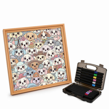 puppy - Wooden Coloring Puzzle