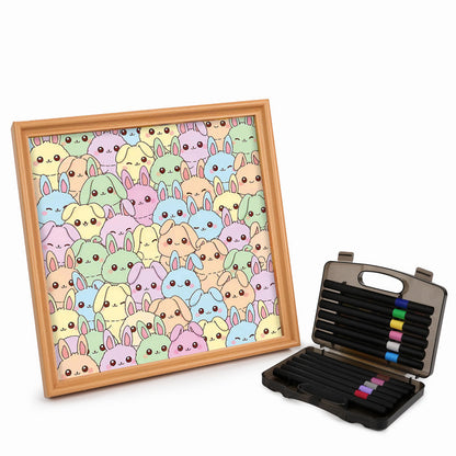 rabbit - Wooden Coloring Puzzle