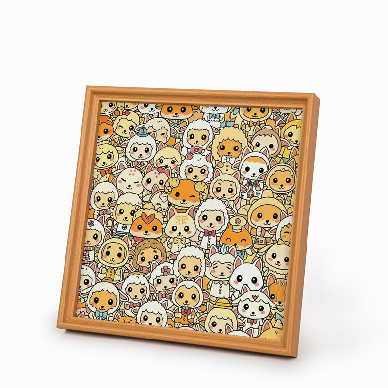sheep - Wooden Coloring Puzzle