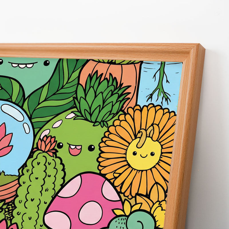 Botanical Paradise - Wooden Coloring Puzzle