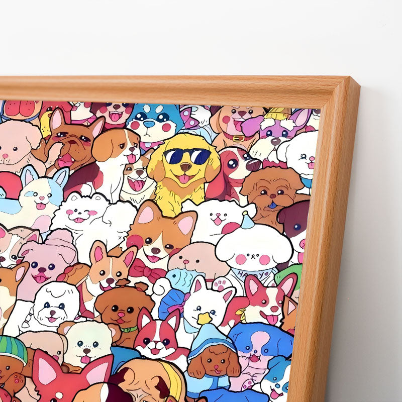 Pet Party - Wooden Coloring Puzzle