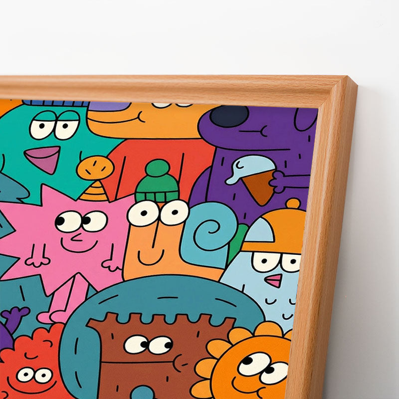 Faces of Things - Wooden Coloring Puzzle