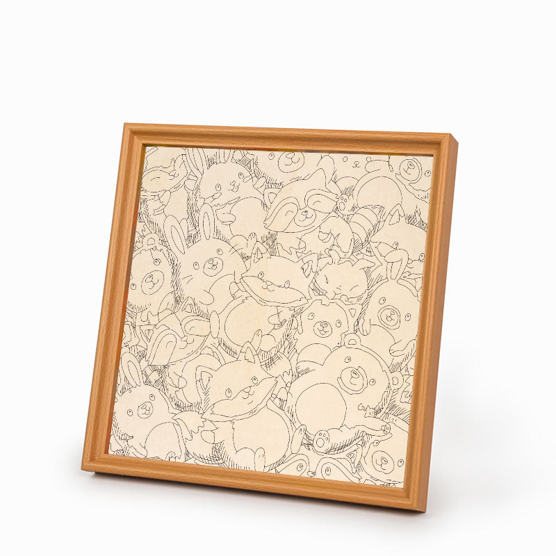 Forest Friends - Wooden Coloring Puzzle