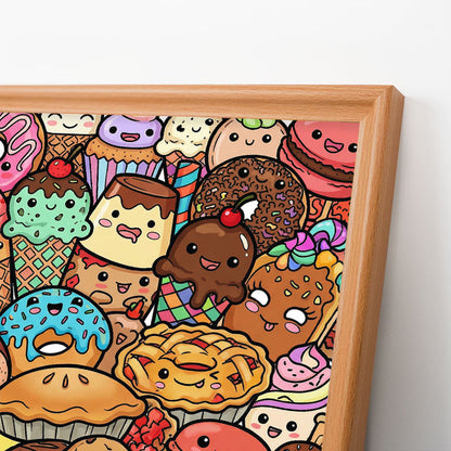 Snack Squad - Wooden Coloring Puzzle