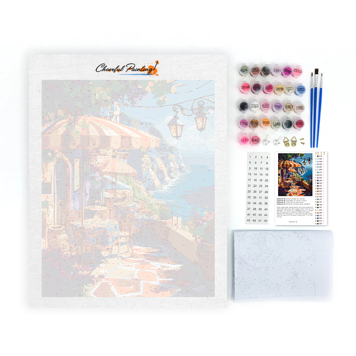 Cliffside Coffee - Paint by Numbers