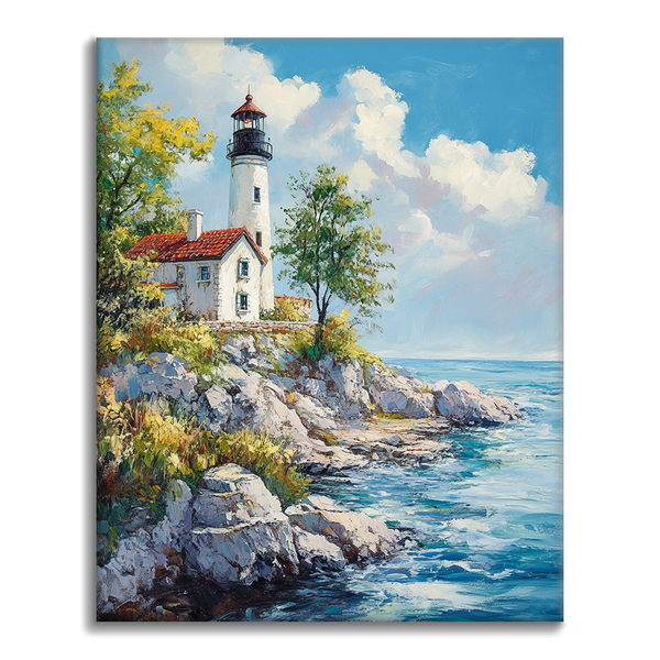Coastal Beacon - Paint by Numbers