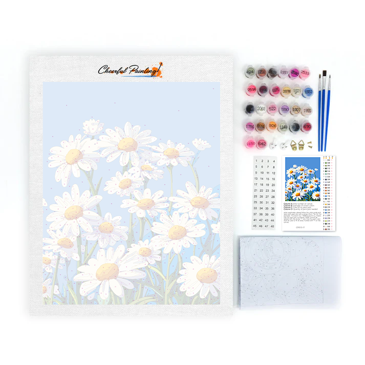 Daisies Under Blue Skies - Paint by Numbers