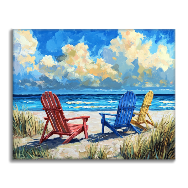 Beach Chairs - Paint by Numbers