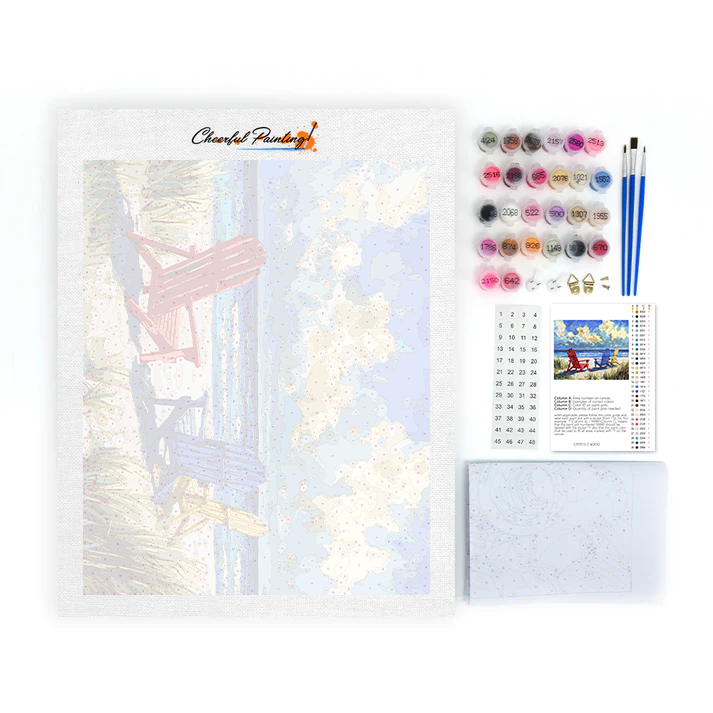 Beach Chairs - Paint by Numbers