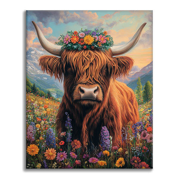 Highland cow - Paint by Numbers
