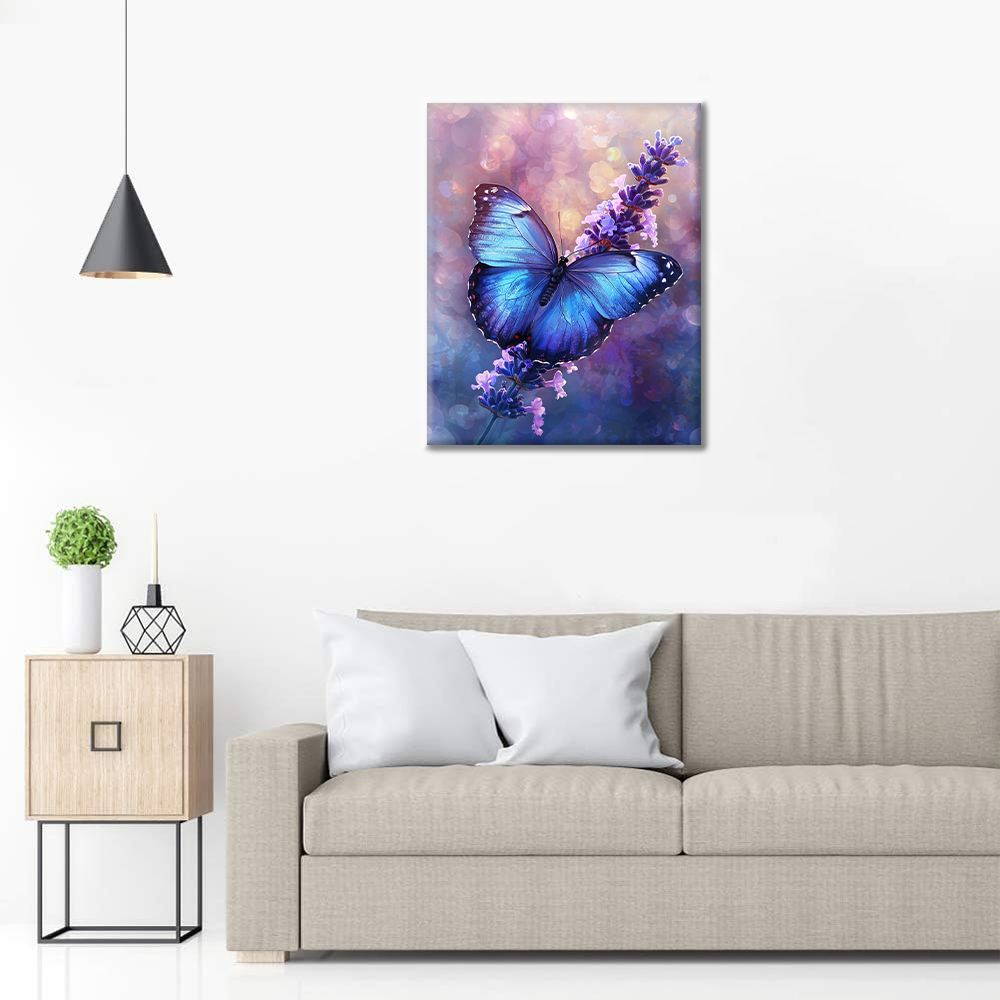 Lavender Lullaby for Cerulean Wings - Paint by Numbers