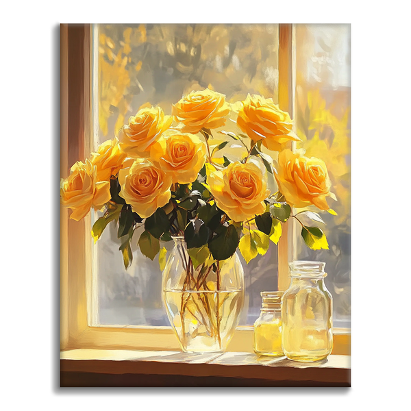 Light and Roses - Paint by Numbers