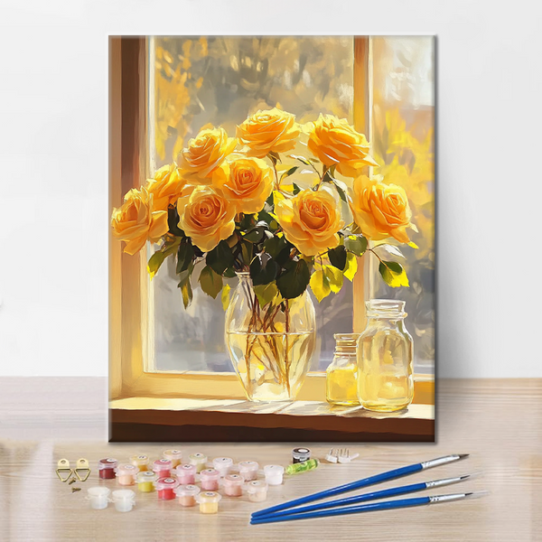 Light and Roses - Paint by Numbers