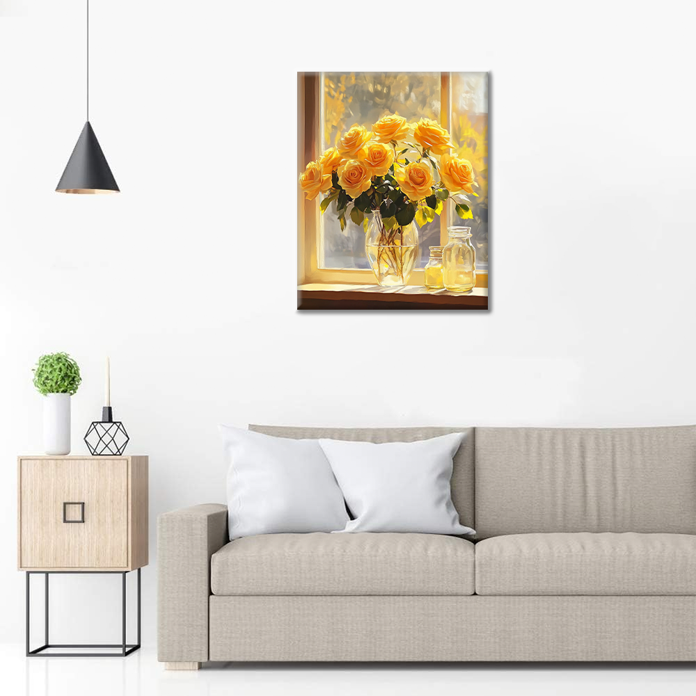 Light and Roses - Paint by Numbers