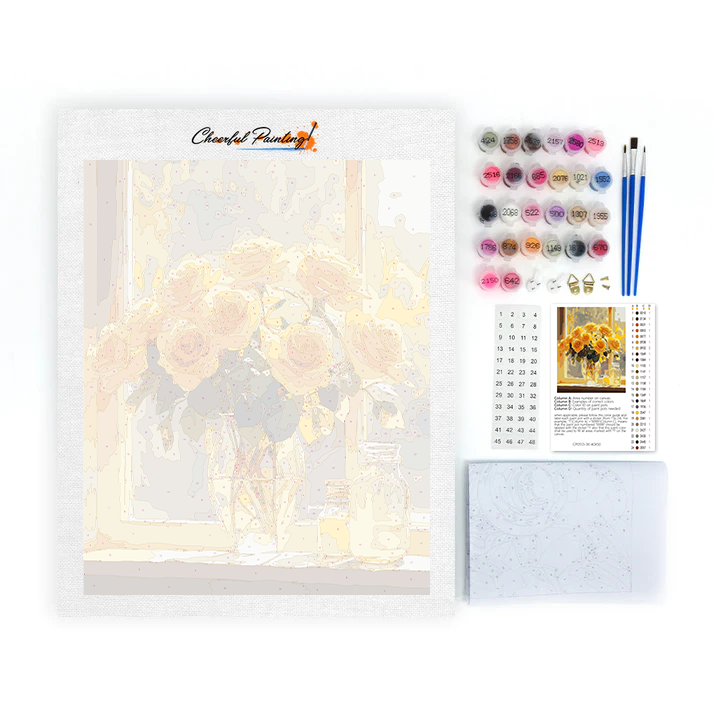 Light and Roses - Paint by Numbers