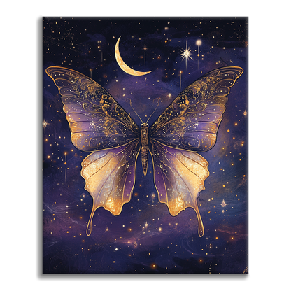 Moonlit Wings - Paint by Numbers