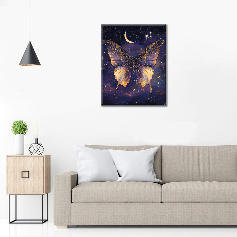 Moonlit Wings - Paint by Numbers