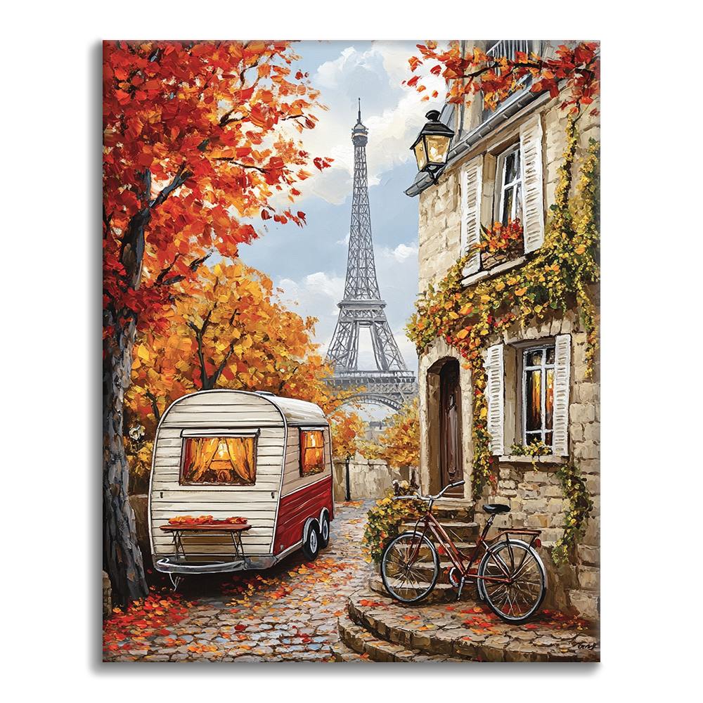 Parisian Autumn - Paint by Numbers