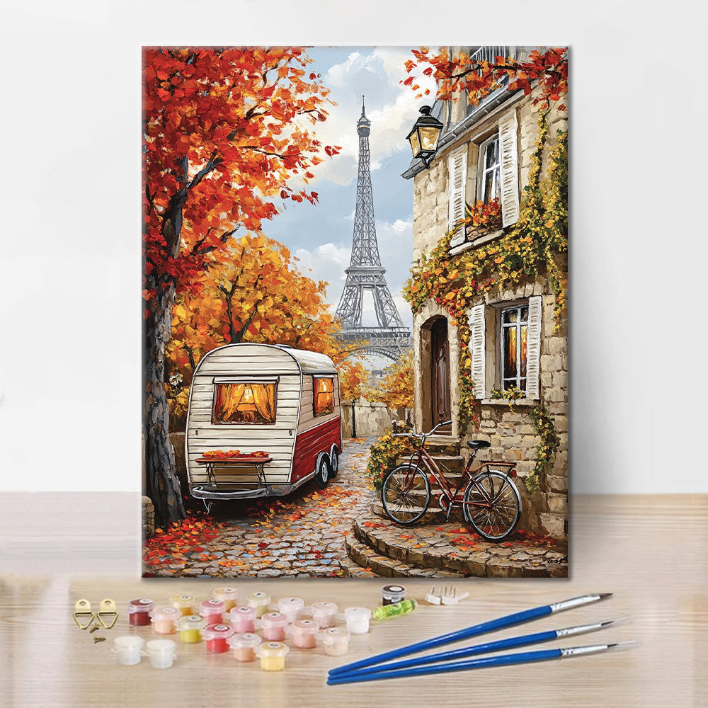 Parisian Autumn - Paint by Numbers