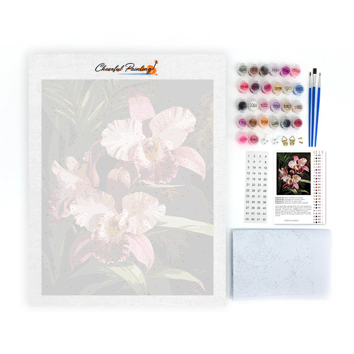 Pink Orchid - Paint by Numbers