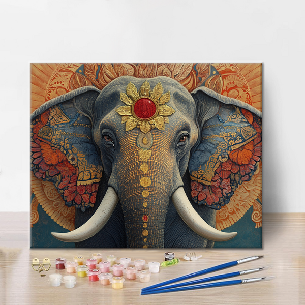 Sacred Elephant - Paint by Numbers