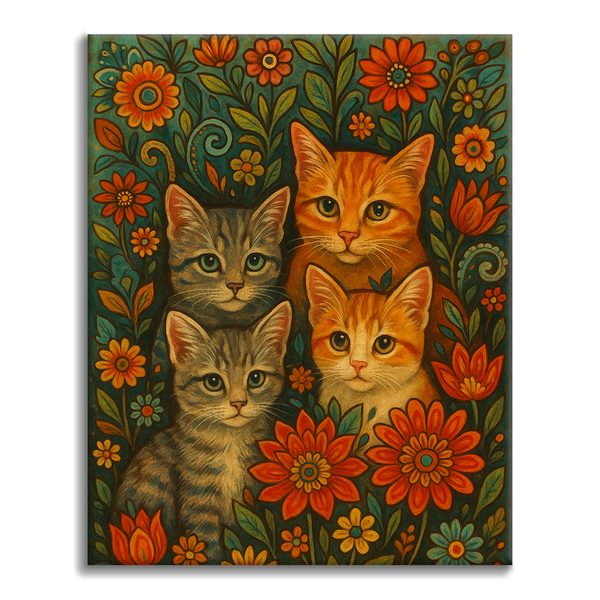 Bohemian Cats - Paint by Numbers