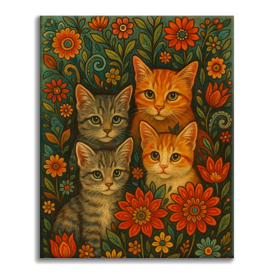 Bohemian Cats - Paint by Numbers