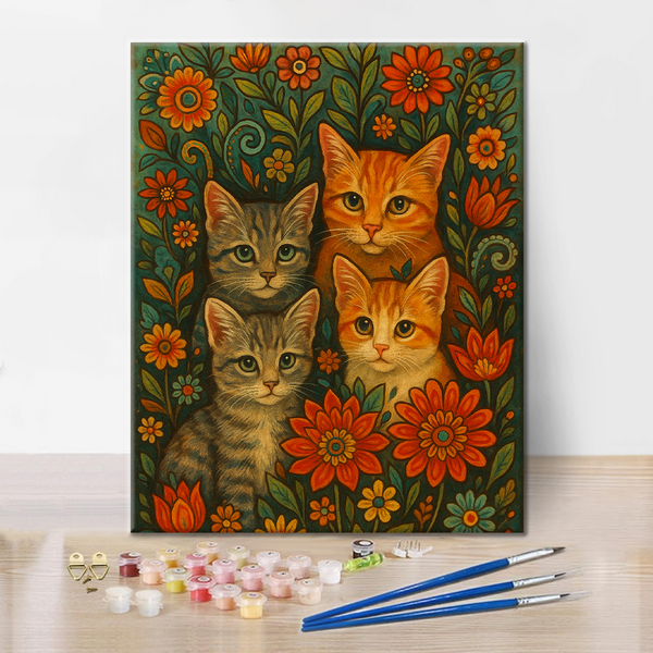 Bohemian Cats - Paint by Numbers